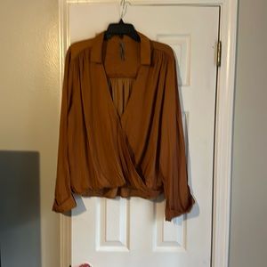 Rusty orange colors shirt from Anthropologie NWOT.